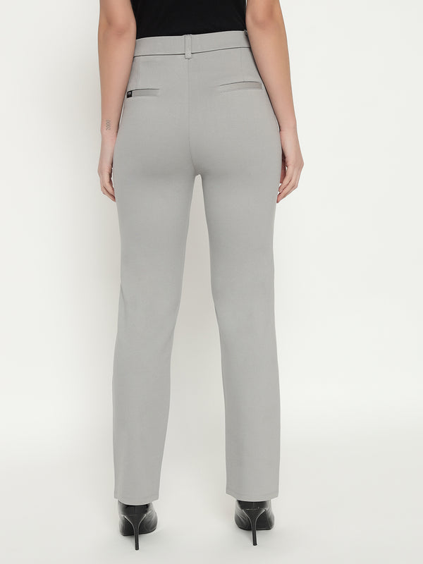 SMARTFLEX STRAIGHT FIT TROUSER - LITE GREY