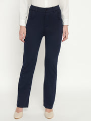 SMARTFLEX STRAIGHT FIT TROUSER - NAVY BLUE