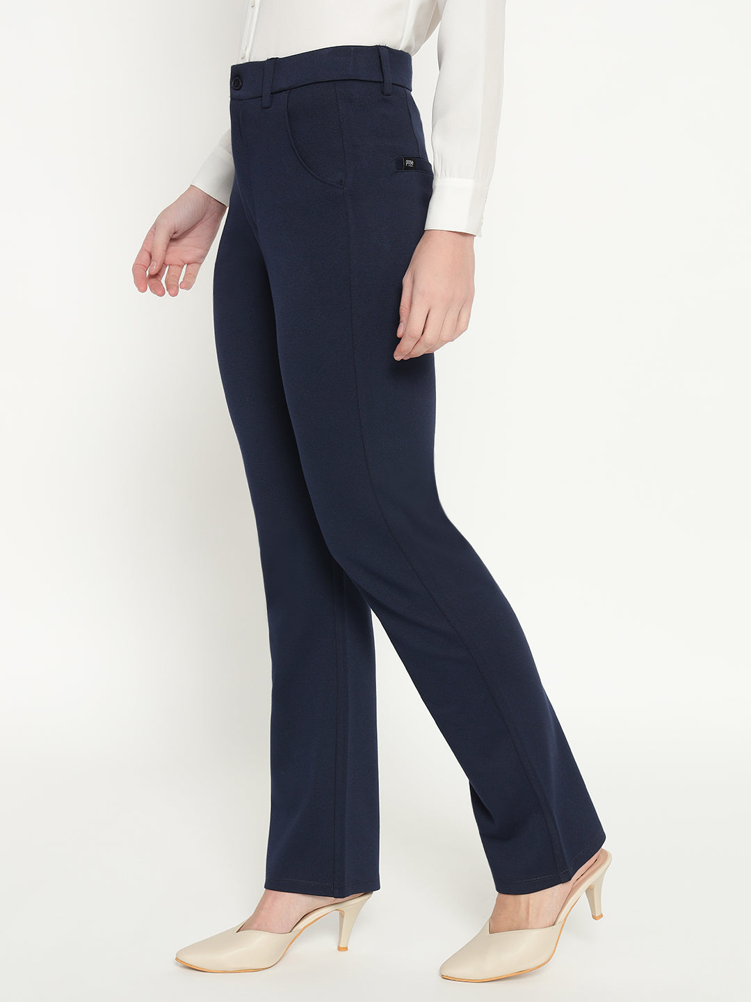 SMARTFLEX STRAIGHT FIT TROUSER - NAVY BLUE