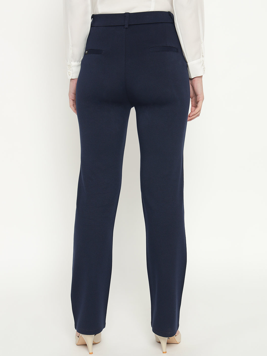 SMARTFLEX STRAIGHT FIT TROUSER - NAVY BLUE