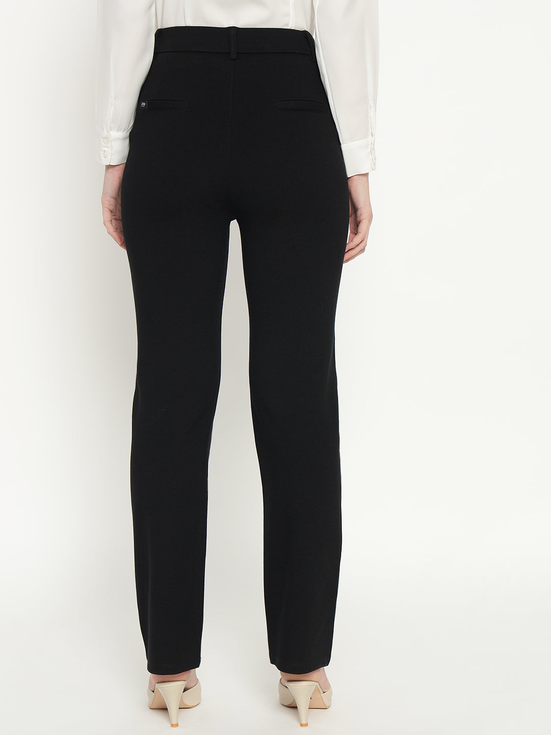 SMARTFLEX STRAIGHT FIT TROUSER - BLACK