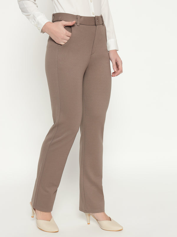 SMARTFLEX STRAIGHT FIT TROUSER - MOUSE