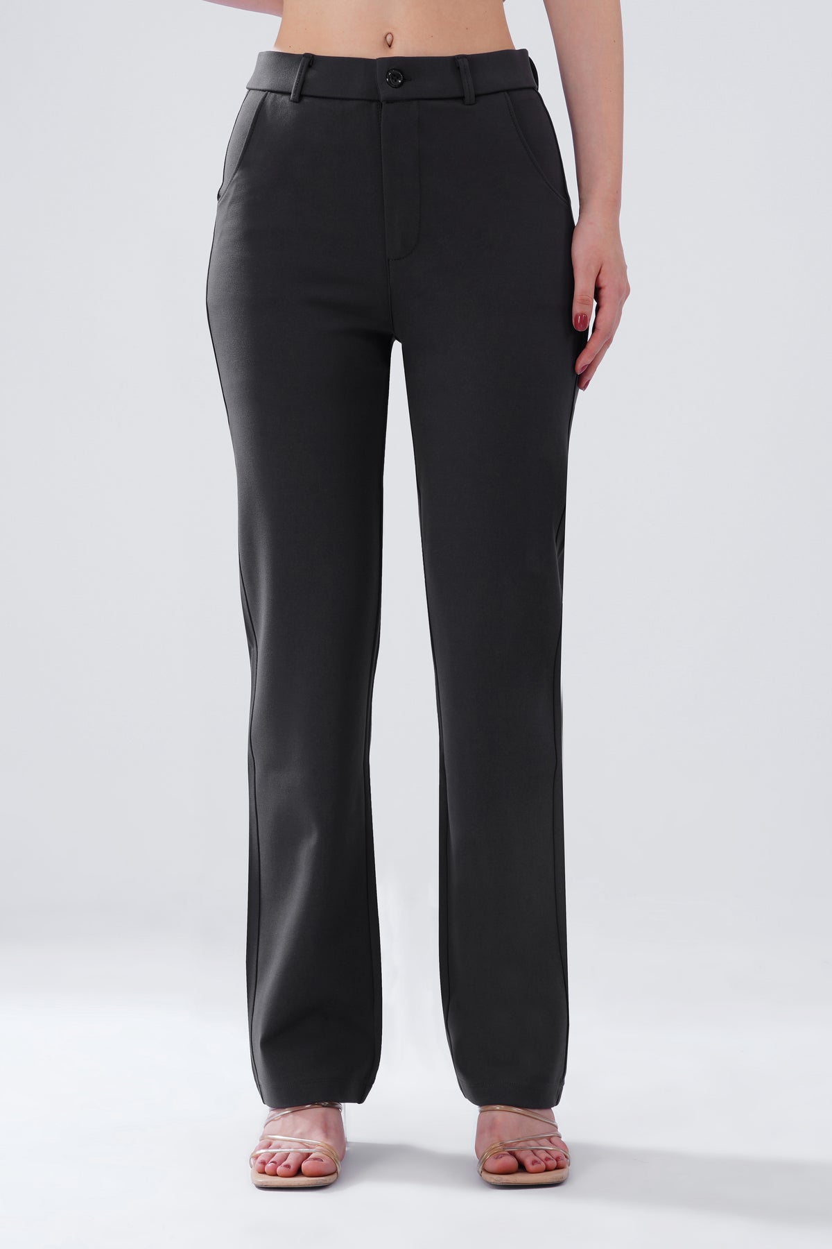 SMARTFLEX STRAIGHT FIT TROUSER - DARK GREY