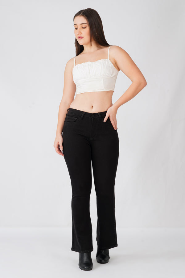 780 BOOTCUT FIT JEANS -BLACK