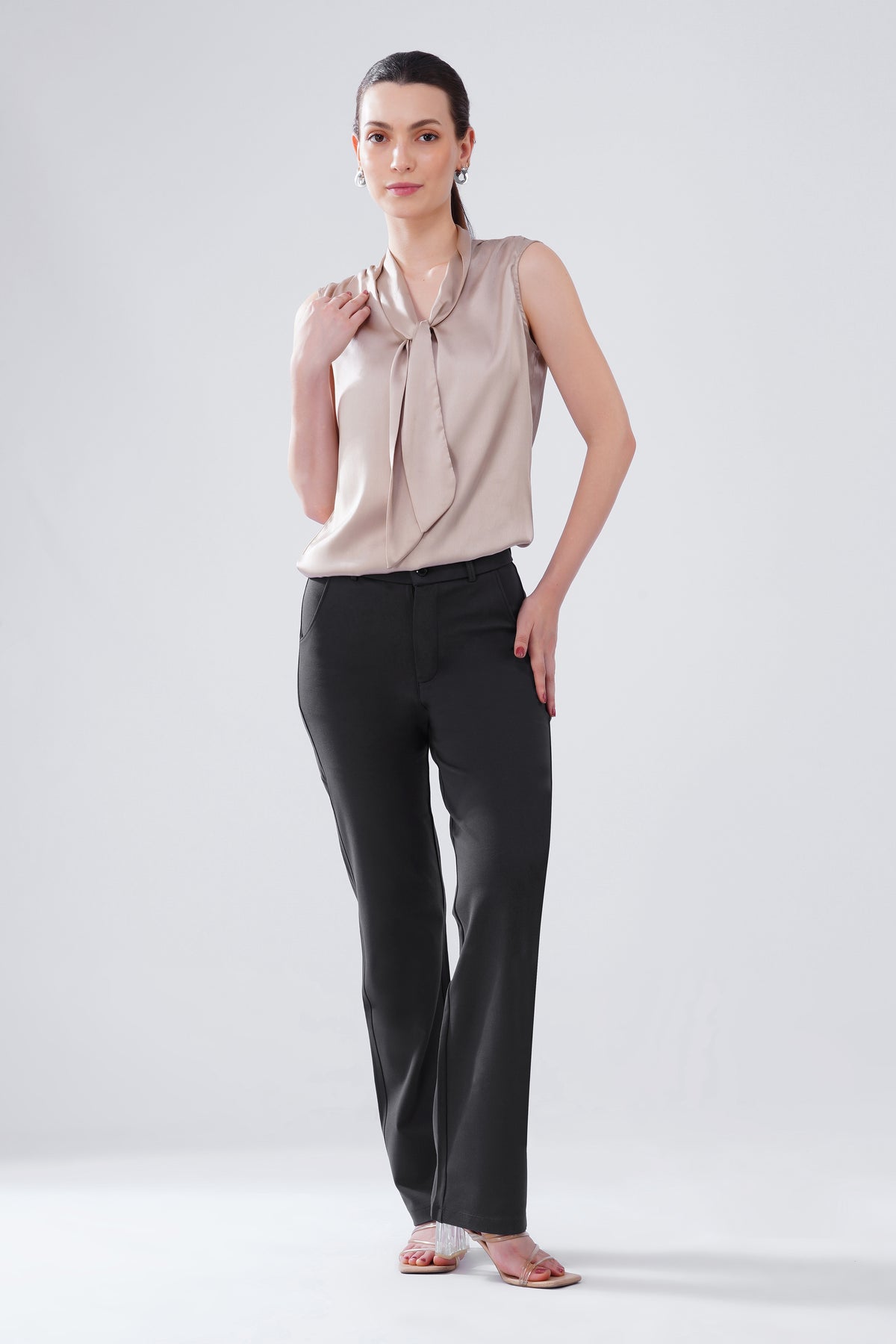 SMARTFLEX STRAIGHT FIT TROUSER - DARK GREY