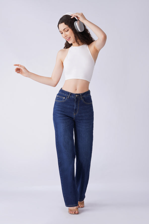 1165 STRAIGHT FIT JEANS -DARK BLUE