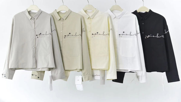 Cropped Length Cotton Shirt