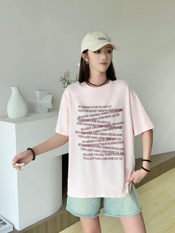 Cotton Text Tshirt