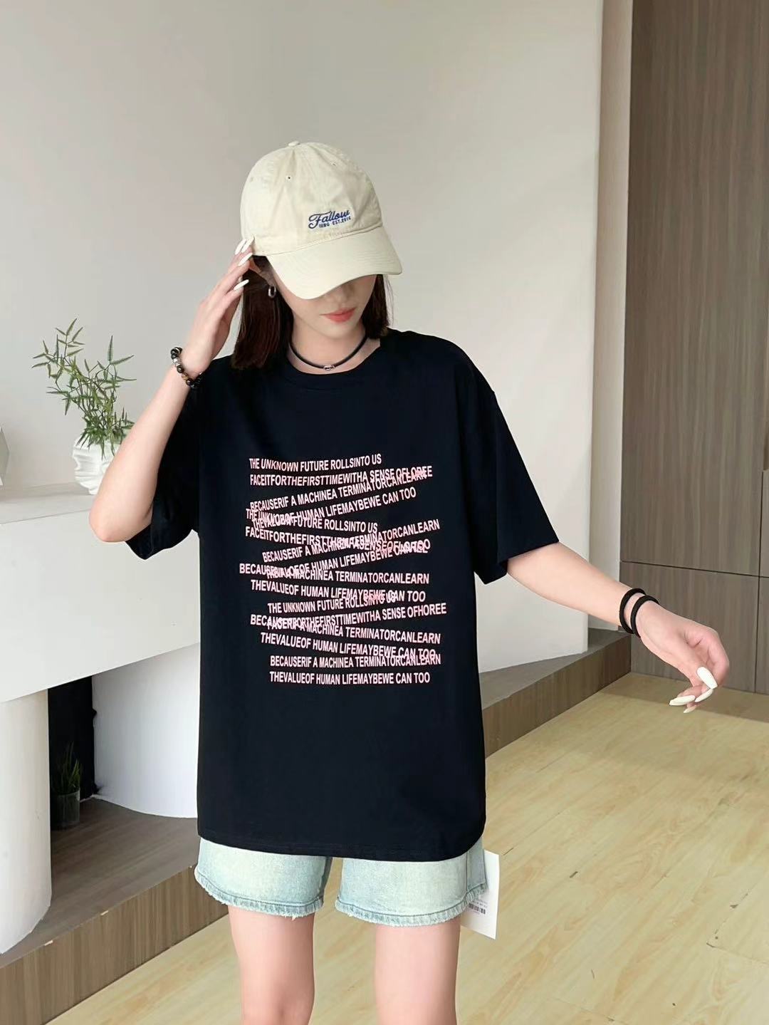 Cotton Text Tshirt