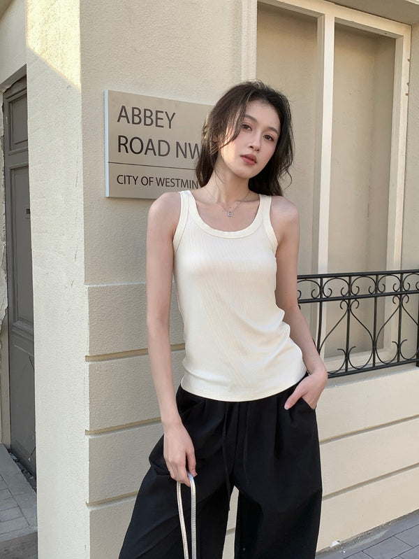 Rib Padded Tank Top