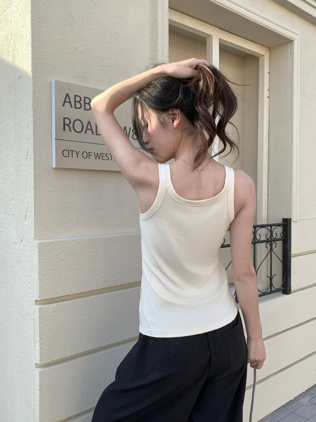 Rib Padded Tank Top