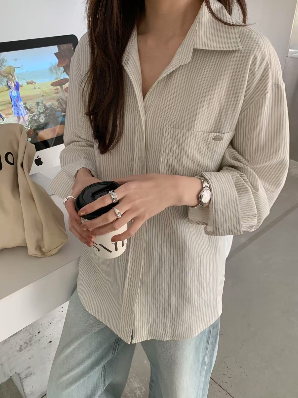 Cotton Shirt Stripe